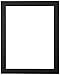 23x29 Smooth Black / Black Custom Mat for Picture Frame with 19x25 opening size (Mat Only, Frame NOT Included)