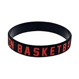 La cómoda pulsera de silicona es perfecta para el ejercicio, entrenamiento con pesas, baloncesto, levantamiento de pesas, ejercicio, correr, béisbol, voleibol, softball, fútbol, golf y más.