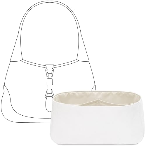 FANJI Project Organizador de bolsa para mini bolsa Gucci Jackie 1961, ajuste personalizado dentro da bolsa Craie, leve, resistente à água, acessórios de inserção