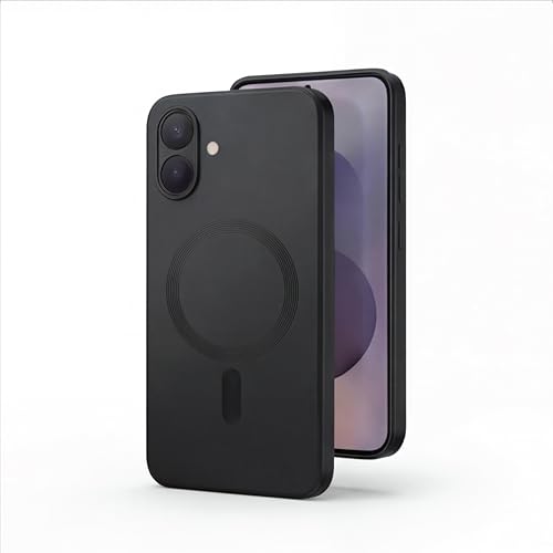 Image of amazon basics Premium Mag-Safe Case for Samsung Galaxy M07 5G | Shockproof & Anti-Scratch Cover | Soft Silicone with Wireless Charging | Camera Lens Guard - Black