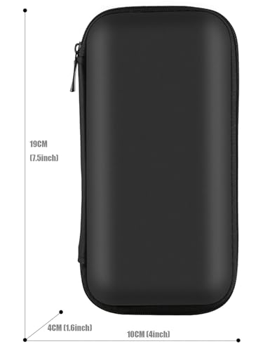 Image of iMangoo Travel Essential Electronics Organizer Charger Case Carrying Pouch | 6.5x3.2x1 inch Power Bank Tech Accessories Protective Storage Shockproof Portable Purse Men Women School Office Trips Must Have