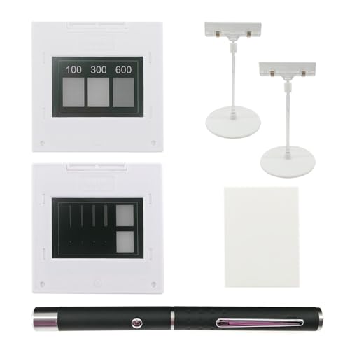 Image of Double-Slit Experiment Single Slit Double Slits Combination Trellis Design Optics Elements Interference Diffraction Grating Sheet Optical Physical Experiment Kit