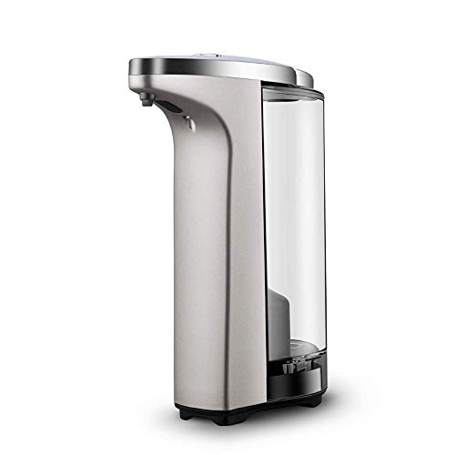 Preisvergleich Produktbild RUCHUFT Seifenspender, automatisch, berührungslos, mit Bewegungssensor, batteriebetrieben, für Küche, Badezimmer, 400 ml Silber