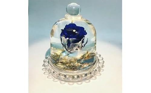 クリスタルドーム 「奇跡・青い薔薇」 / fleur misaki お祝い インテリア 雑貨 ハーバリウム プレゼント ギフト 奈良県 田原本町