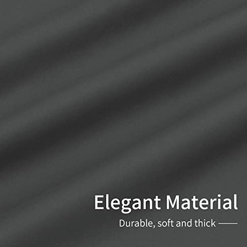 Image of Easy-Going Blackout Curtains for Bedroom, Solid Thermal Insulated Grommet and Noise Reduction Window Drapes, Room Darkening Curtains for Living Room, 2 Panels (42x54 in, Gray)