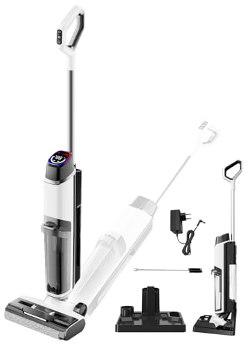 Aspirador de Pó Vertical Sem Fio 3 em 1, 3 Modos de Limpeza, Autolimpante, Movimento Autopropelido,detecção inteligente de manchas, Para Sólidos e Líquidos, 30 Minutos de Uso, Bivolt