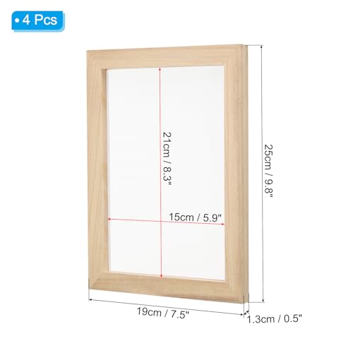 PATIKIL 9.8"x7.5" A5 Wooden Paper Making Screen - Image 2