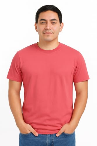 Image of Men's T-Shirts Ringspun Cotton Crew Neck Tee Shirts|Casual Wear T Shirt | Pre Shrunk with Panel Wash