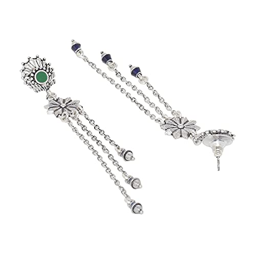 Image of Voylla Mehrunisa Tassels Drop Earrings