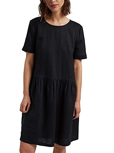 ESPRIT Damen Kleid 051ee1e313, Schwarz, 36