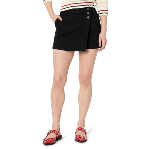 The Drop Women's Standard Gabby Denim Wrap Skort