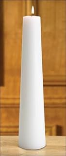 Will & Baumer Plain White Conical Candle (14