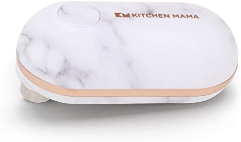 Kitchen Mama Mini Electric Can Opener - Pocket-Sized Tin Opener with Easy-Touch Start & Stop, Safe & Smooth Edges, Travel-Friendly Proportions & Easy-Grip Design - Black