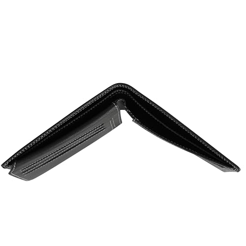 Mens wallet Italian Leather Vera pelle type 10 Credit cards + id (Black)4