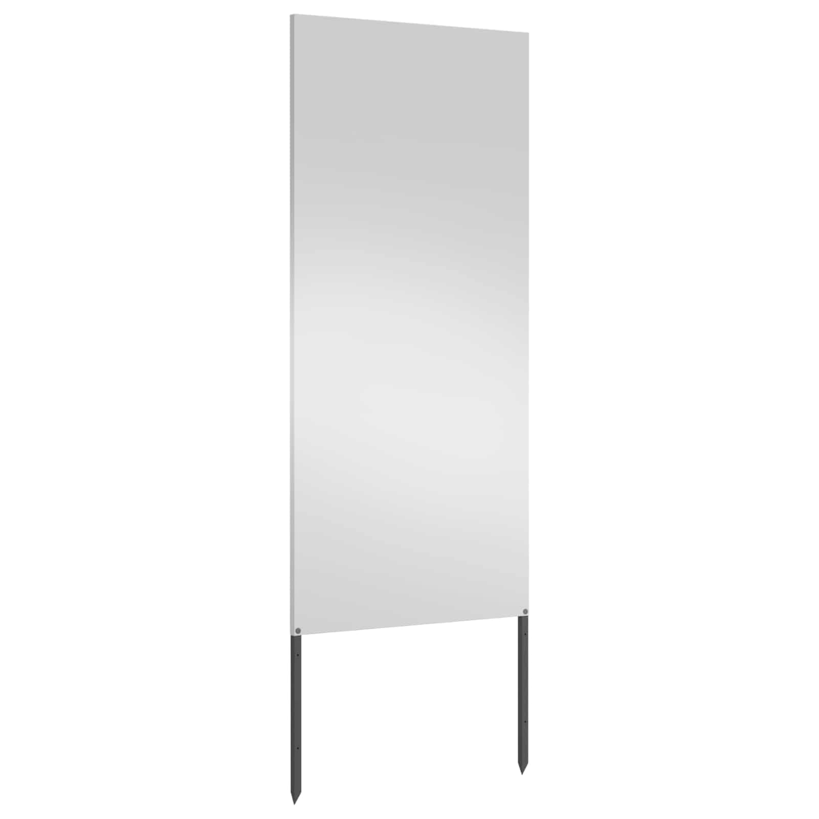 Gecheer Garten Sichtschutz-Leinwand Silber 50 x 140 cm Verzinkter Stahl, Sichtschutz Metall Sichtschutzwand Gartendekoration Zaun für Garten876292