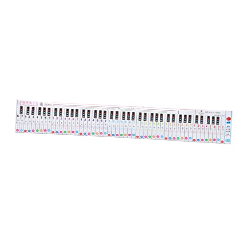 TOYANDONA Cuadro Comparativo De Práctica Para Teclado De Piano De 88 Teclas De Papel Portátil Para Principiantes, Tabla De Notas y Guía De Digitación, Material Seguro y Duradero