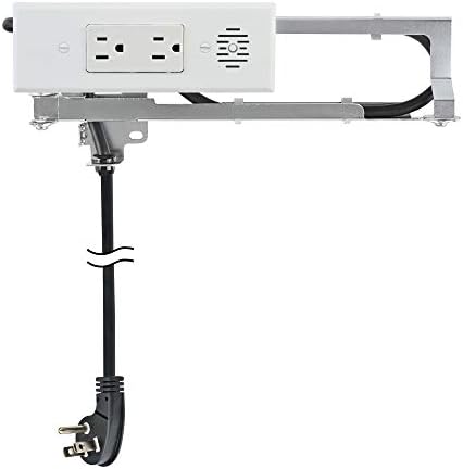 Docking Drawer Blade in-Drawer Outlet, 2 AC, White