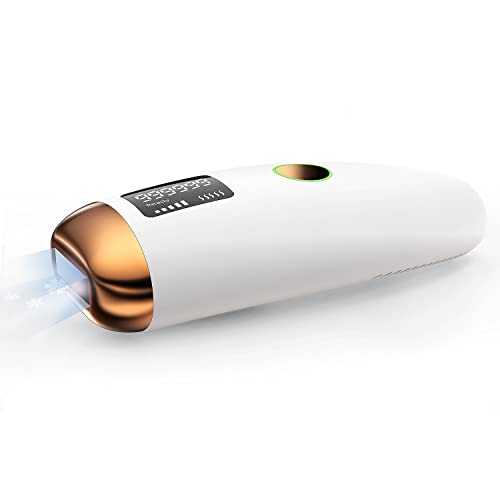 IPL Laser Hair Removal for Women and Men - At-Home Laser Hair Removal Permanent Upgrade to 999,999 Flashes - Handset Hair Removal Device Laser for or Facial Legs, Arms, Armpits, Body Treatment