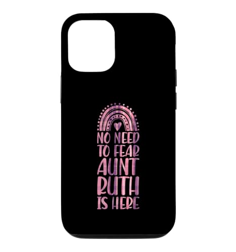 No Need To Fear Aunt Ruth is Here �t�@�[�X�g�l�[�� Rainbow Auntie �X�}�z�P�[�X iPhone 12/12 Pro �p