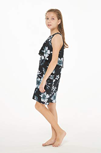 Image of Hawaii Hangover Family Matching Hawaiian Clothes, Midnight Bloom | Family matching Hawaiian outfits, Midnight Bloom, lightweight rayon, machine washable, tropical floral print, luaus, cruises