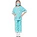 Feynman Costume de vétérinaire pour enfant - Costume de médecin - Uniforme - Jeu de rôle - Mallette de médecin - Costume de fête - Vert - M