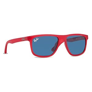 Ray-Ban Junior Wayfarer Lunettes De Soleil En Demi Brillant Rouge Rj9057s 197/80 50