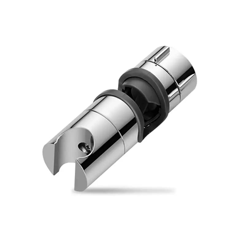 Duschkopfhalterung Verstellbar 18-25mm - Brausehalterung Für Schiebestangen (Silber)