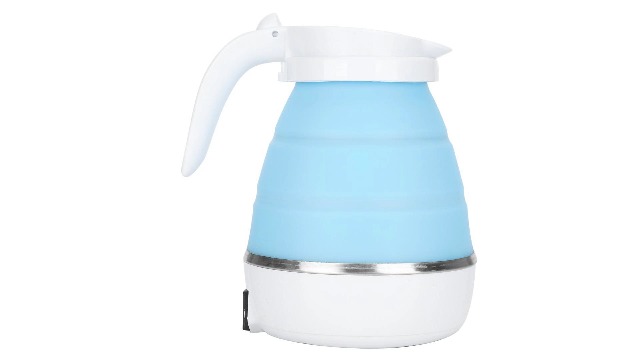 Tetera eléctrica plegable 0.6 L 110V para camping miniatura 7