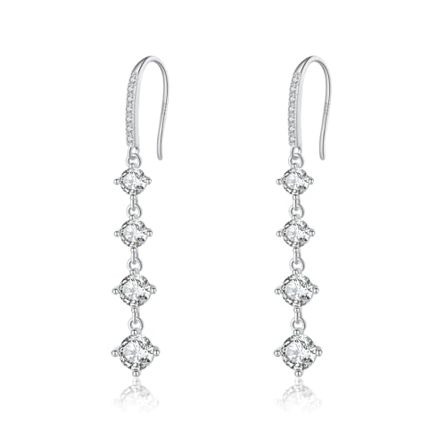 Boucles d'oreilles diamant simulé SLUYNZ, le cadeau idéal pour femme et fille