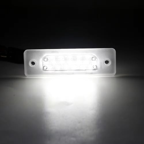 Lámpara LED blanca para placa matrícula de coche en viajes nocturnos E34 E32 4
