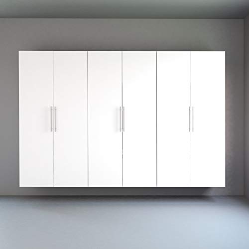 Image of Prepac K HangUps Storage Cabinet Set, 72 in. H x 108 in. W x 20 in. D, White, Set K - 3 pc