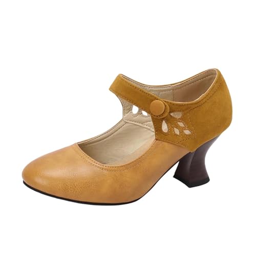 Chaussures vintage fermées contre la fatigue des pieds pour femmes actives