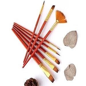 ECLET Art Brush Set for Artists, Painting Brushes Set of 12 Professional Round Pointed Tip Nylon Hair Artist Acrylic Paint Brush for Acrylic/Water Colour/Oil Painting Item 64