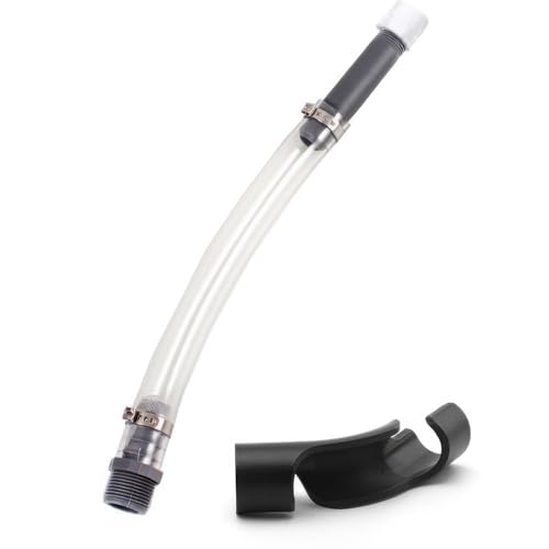 Vp Racing Fuel Jug Mangueira para bidão de gasolina de 5,5 galões, mangueira de 36,5 cm com dobrador de mangueira, enchimento rápido