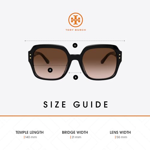 Tory Burch TY7143U Extra Large Square Sunglasses for Women +BUNDLE with ACCESSORY EYEWEAR KIT4