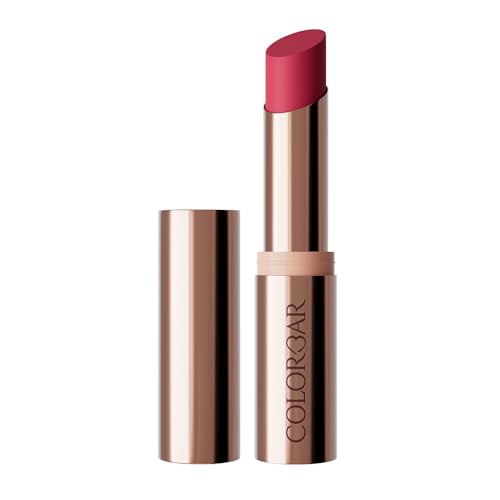 Image of Colorbar Kissproof Lipstick | Kinda Sexy Red | Lightweight Matte Texture | Vegan & Cruelty-Free | Free from Paraben, Mineral Oil & Sulphates | Long-Lasting Lip Color (3.7 g)