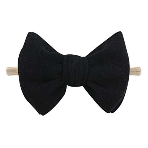 Baby-Girls-Bow-Headband Nylon-Soft-Elastic-Hairbands-for-Newborn Infant Toddler girl Stretchy Hair-Accessories 3PCS4