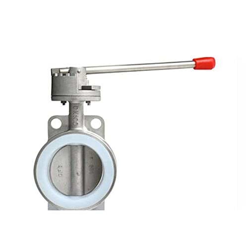 316 Stainless Steel Pair Clip Manual Butterfly Valve D71X-16P Soft Seal Stainless Steel Handle Butterfly Valve DN50 80 100