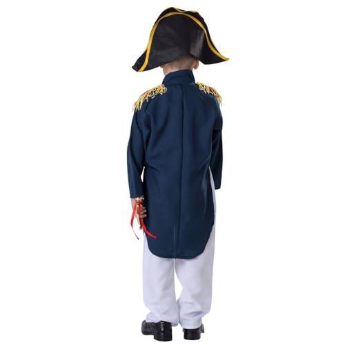 Disfraz Colonial Infantil Napoleón con Chaqueta, Pantalón y Sombrero miniatura 2