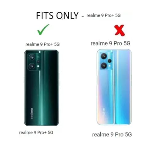 Image of Rubber Back Cover Compatible Model for Realme RMX3392 / 9 Pro Plus 5G - Transparent