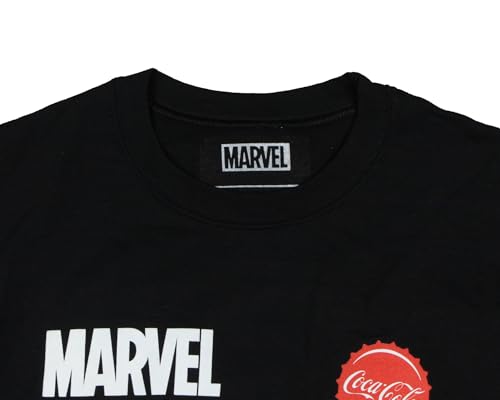 Coca-Cola x Marvel Men's Logos It's The Real Thing Fleece Pullover Sweater4