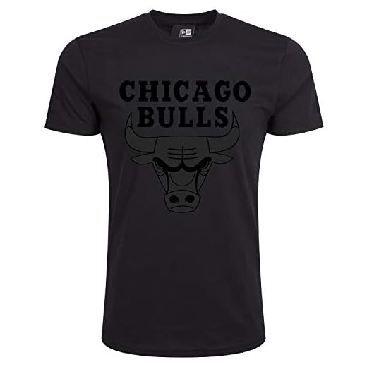 New Era Herr Nba Chicago Bulls logo T-shirt tröja svart S
