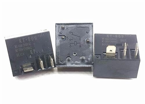 Relé 5 pines KT-909 T91-1C 12V 40A conmutador electromagnético coche repuesto