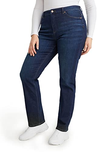 C&A Damen 5-Pocket Hosen Große Größen Straight Mid Rise/Mid Waist...