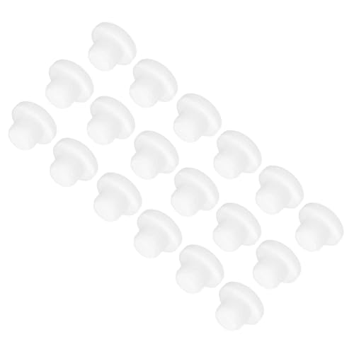Image of MECCANIXITY 18pcs T-Shaped Silicone Plugs 14.1mm 9 /16 Inch Dia Snap in Plug Hole Seal Cover Round Rubber Stopper for Kitchen Rubber Bulkheads Waterproof Sealing Plugs White