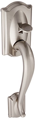 Camelot Handleset, Lower Half, with Accent Left-Handed Lever (Satin Nickel) FE285CAM619ACCLH