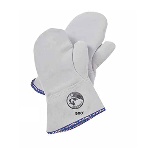 Guanti da Forno manopola Ambidestro Polso da 10 cm Professionali in Pelle da 500°C