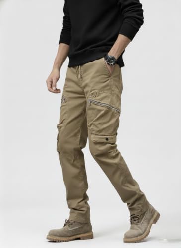 Image of ODDMONKEY Men Cargo || Casual Trouser || Cargo Pant for Men - Stylish, Comfortable, Multi-Pocket Design for Outdoor, Work Wear & Casual