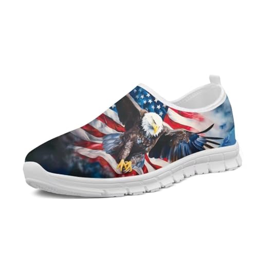 Forchrinse Blue Dolphin Tie Dye Mens Womens Walking Shoes Slip on Loafer Shoes Travel Causal Sport Sneakers Lightweight