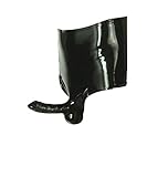 Premium Latex Brief with Anatomical Sheath - Fetish - Black (Black - Washed & Shined, X-Large)